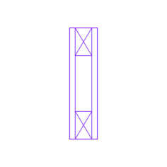 Buildings Wood Beams Joists Box Outline Svg File, Free Vectors File